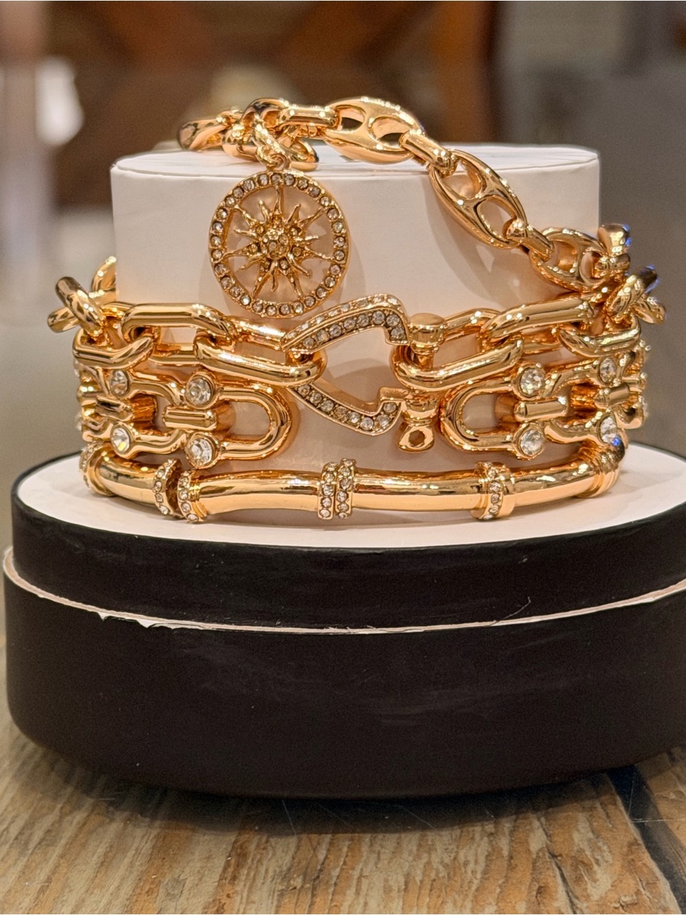 Bomb Party Bracelets! New! Personally Curated Gold and Diamond CZ
